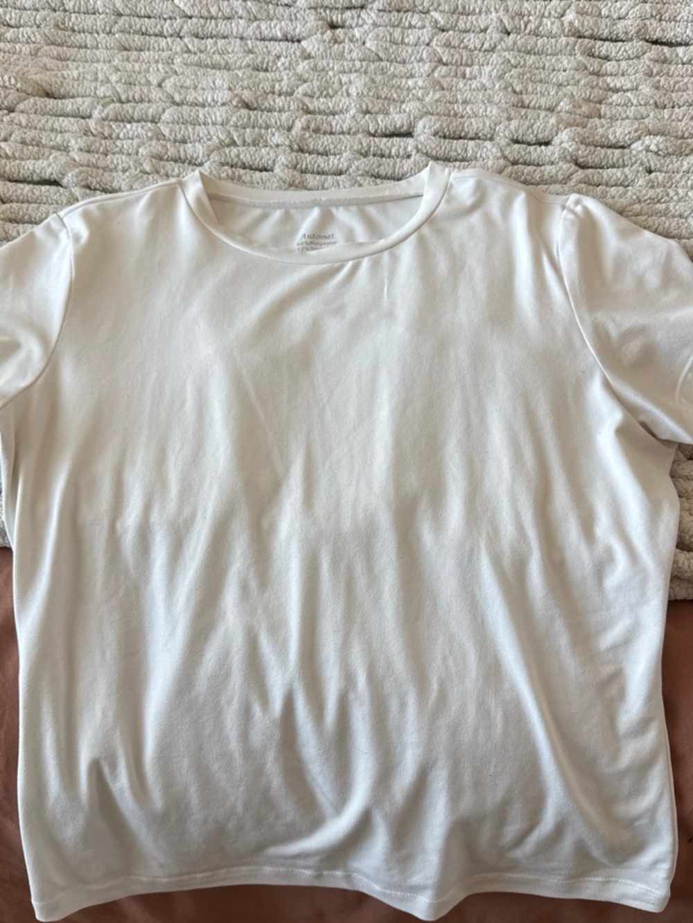 Men's White Short-Sleeve Crewneck Tee